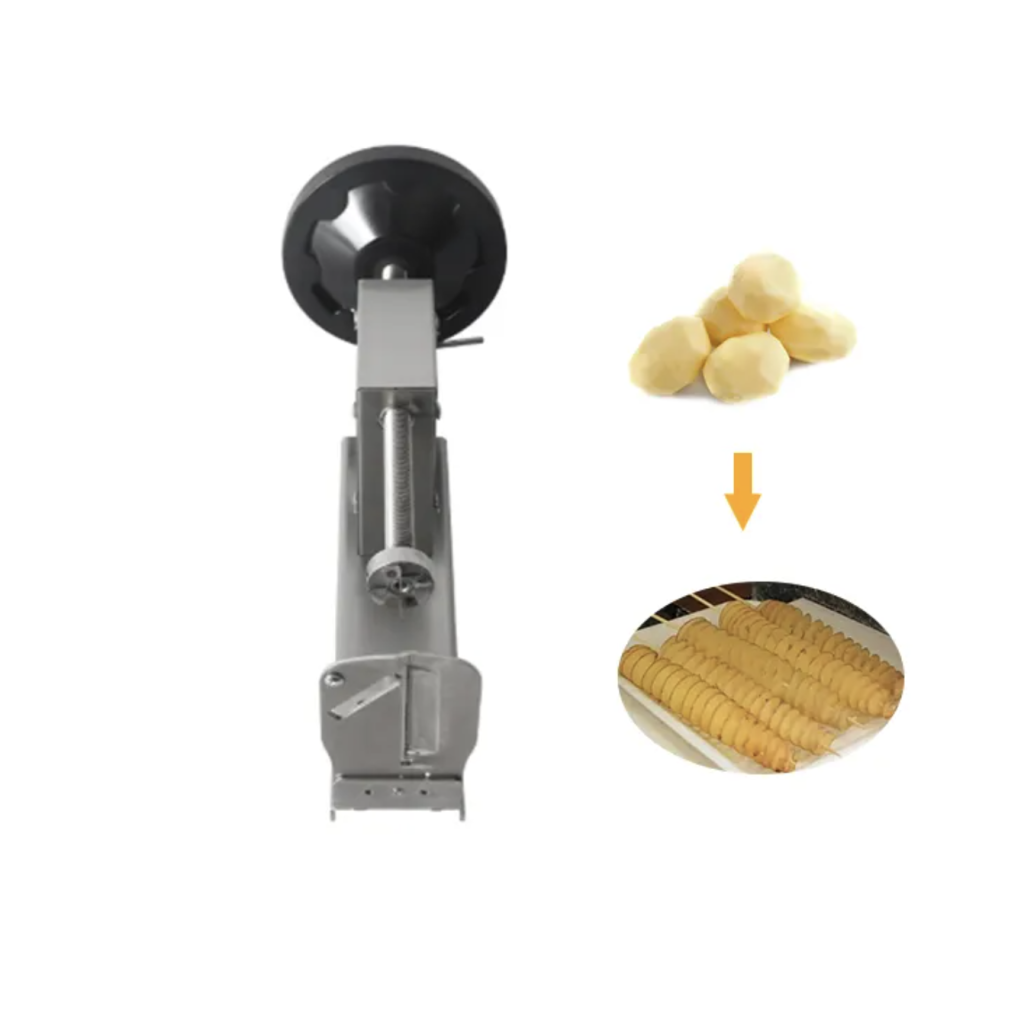 Spiral potato chips cutting machine 4