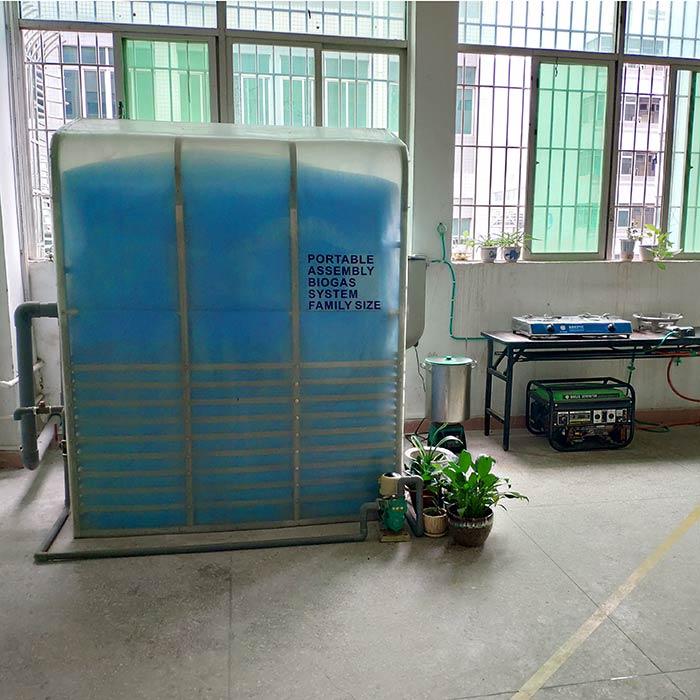 Portable assembly biogas system 3.4m3