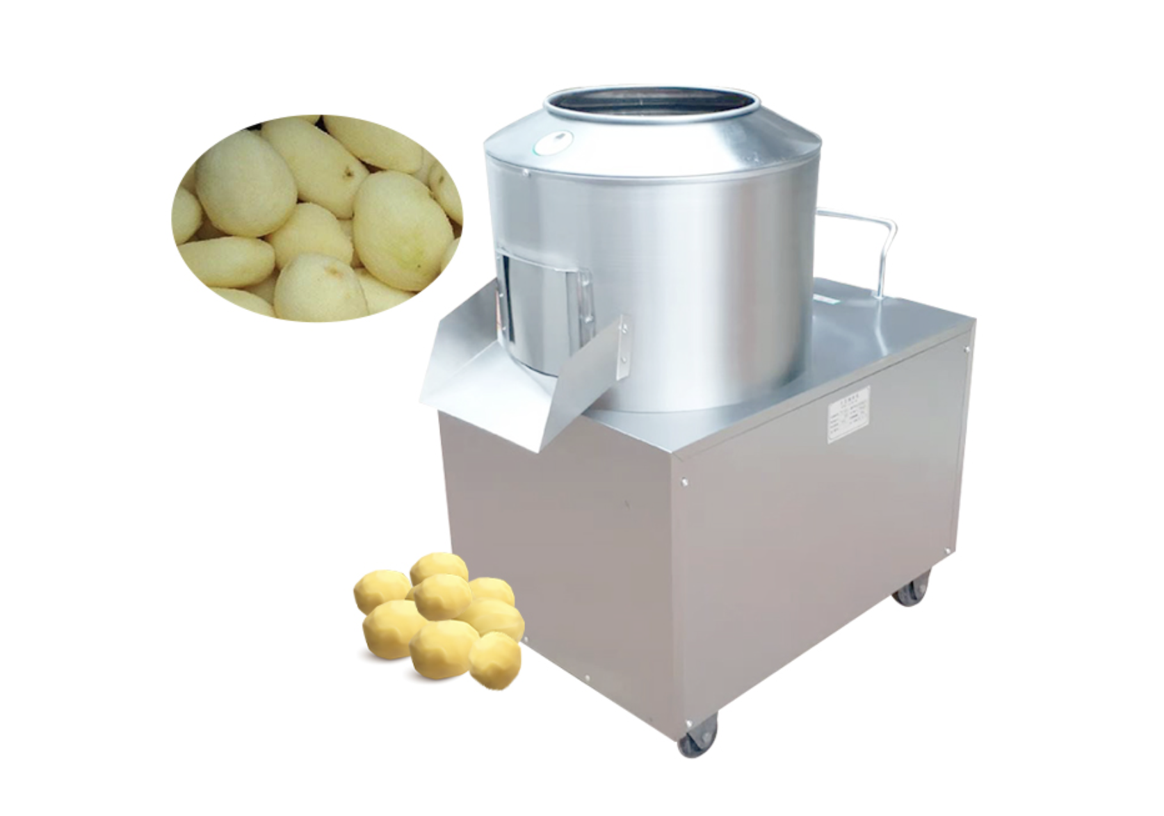 Washing and peeling machine