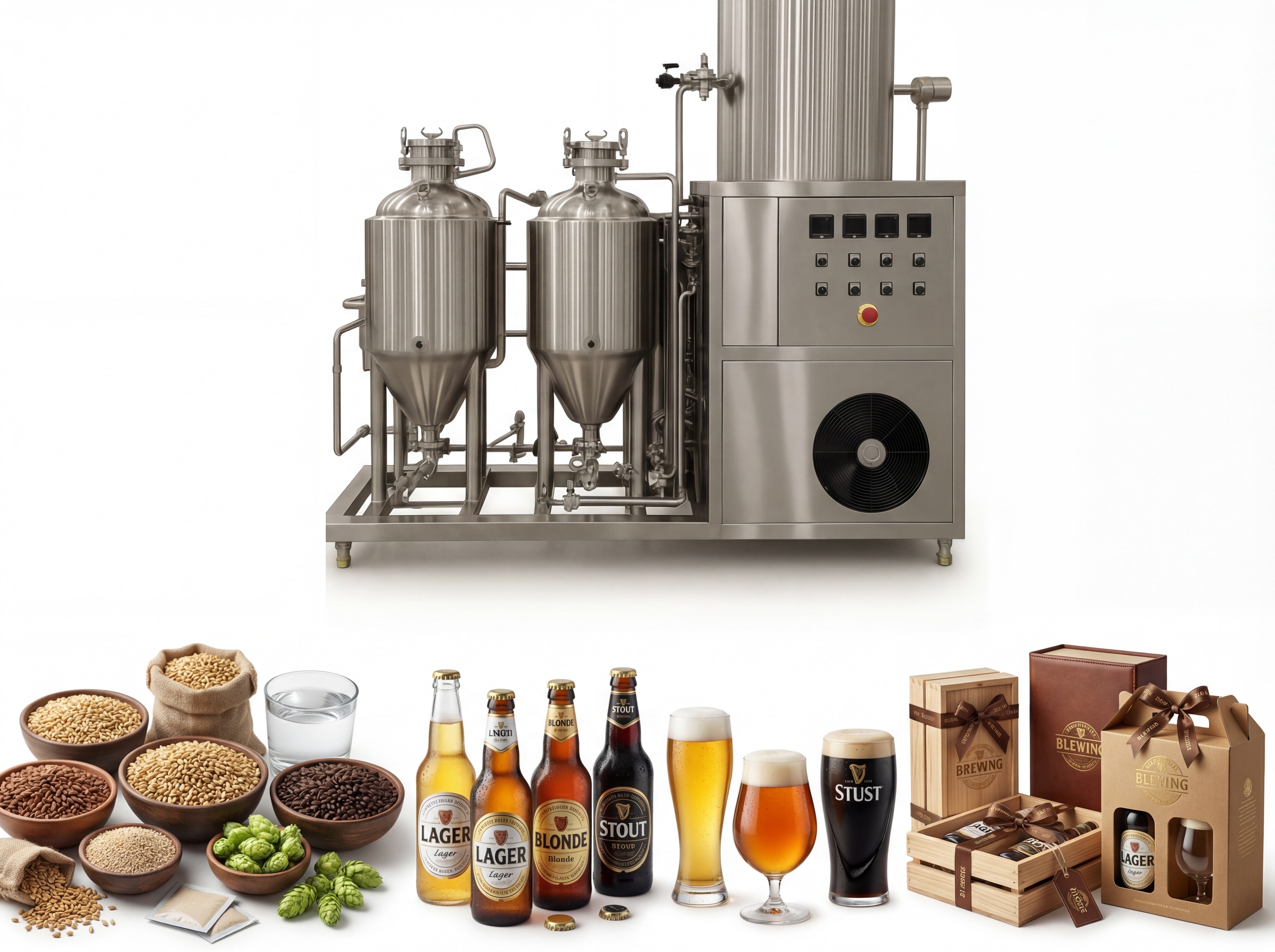 50L Complete Small-Scale Beer Production System