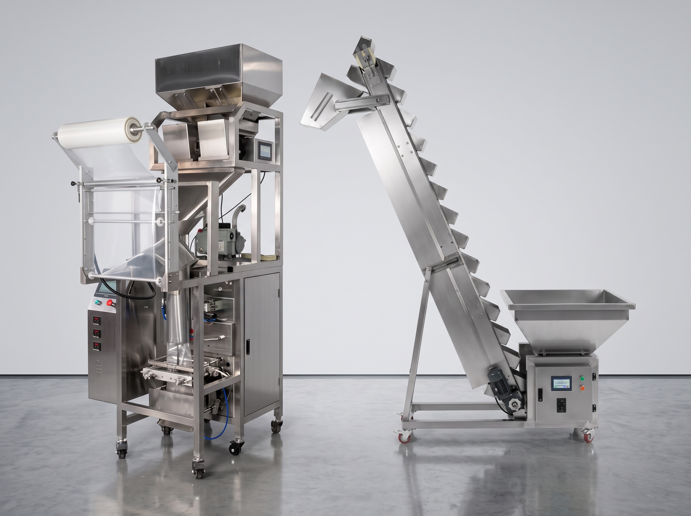 High Efficiency Granular Weighing & Packing System with Stainless Spiral Feeder 