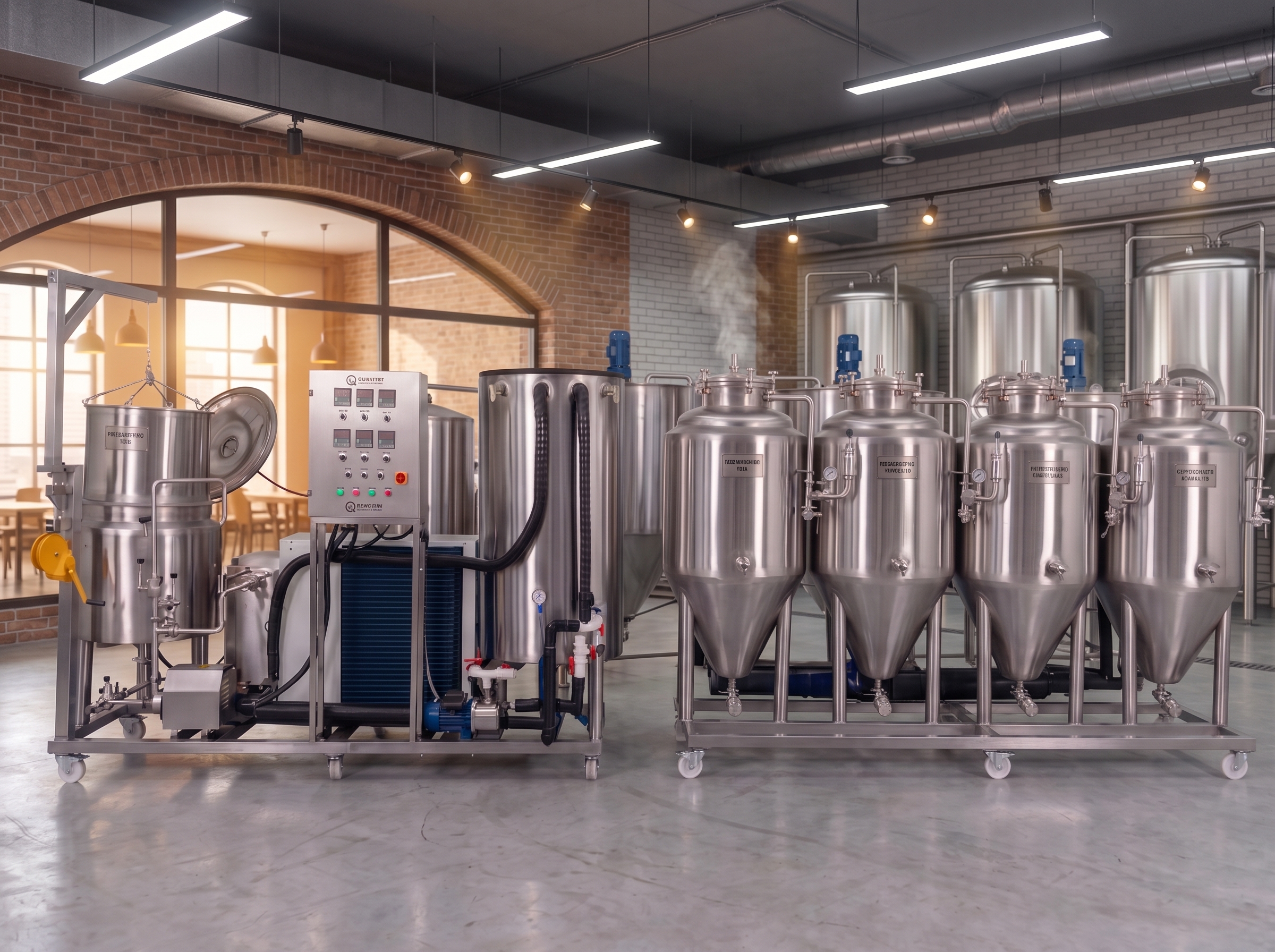Industrial Beer production line 4x100L