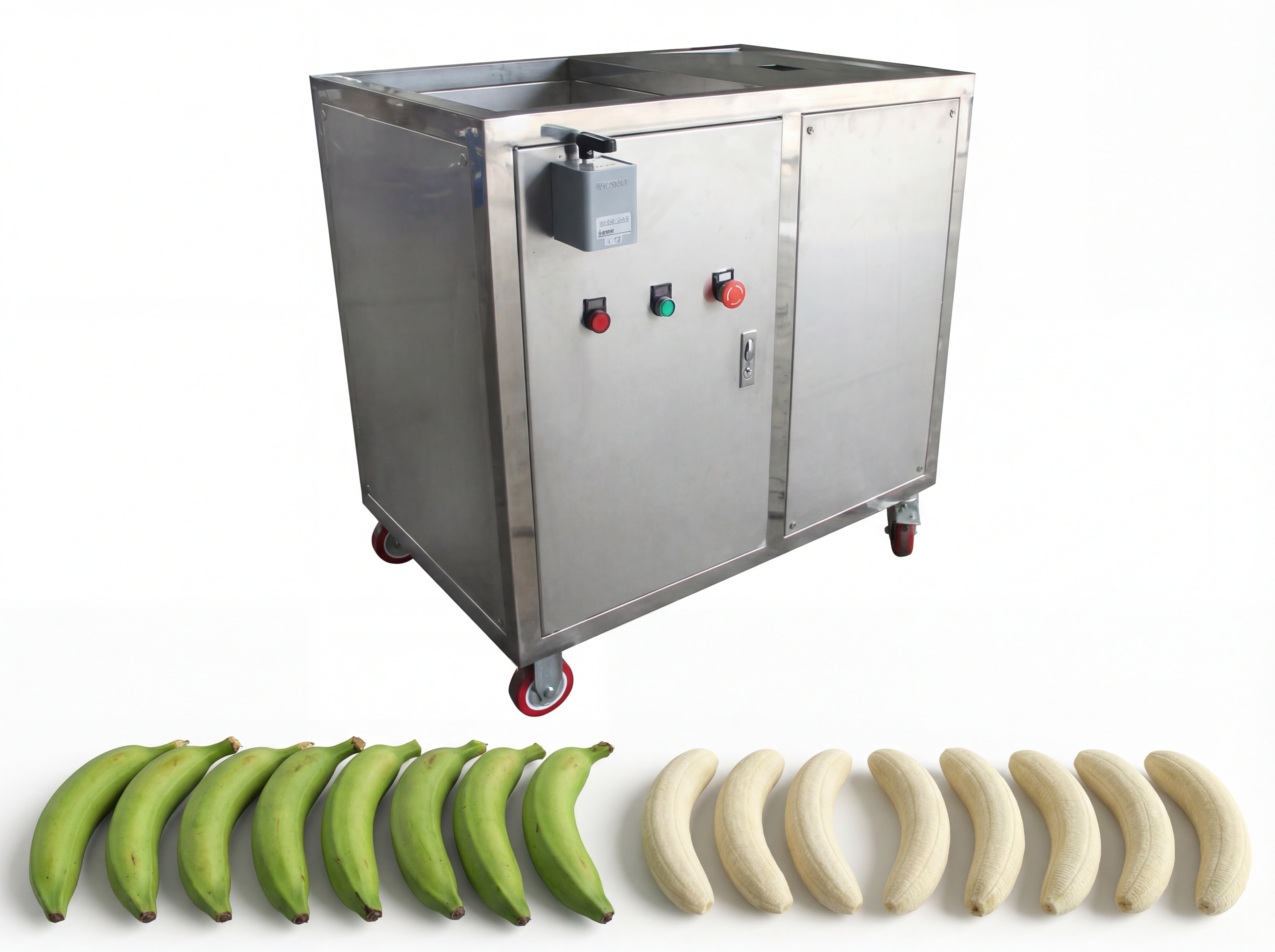 Industrial Multifunction 150 kg/h Green Banana Peeler Machine
