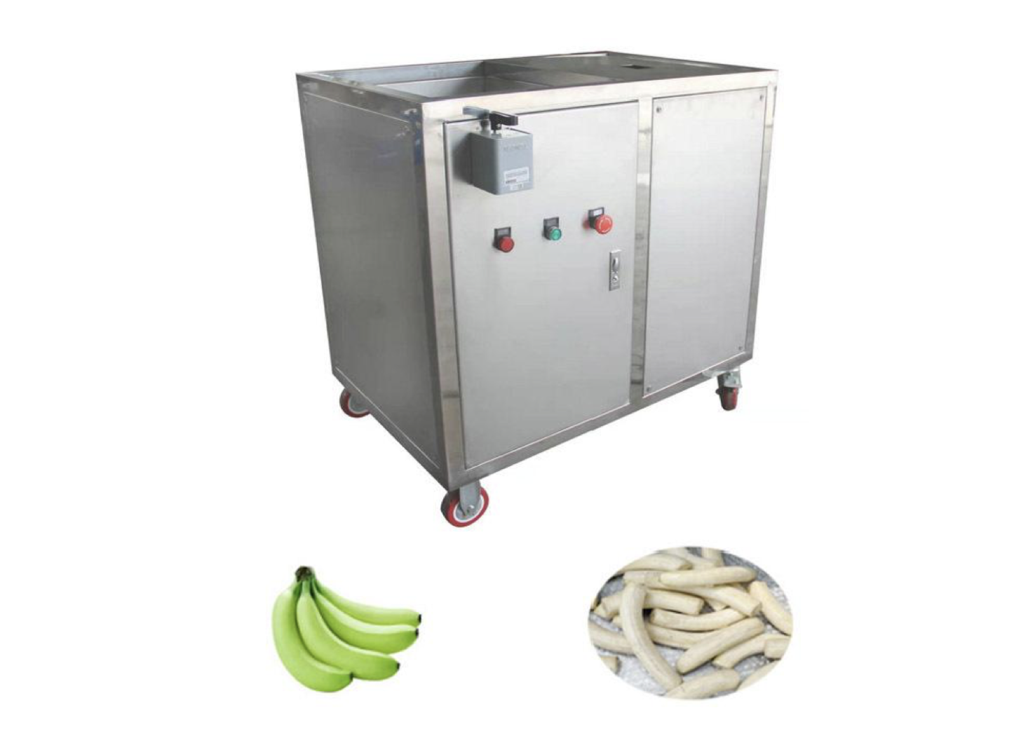 Industrial Multifunction 150 kg/h Green Banana Peeler Machine