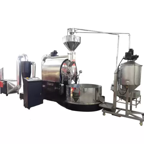 Complete coffee bean roasting machine