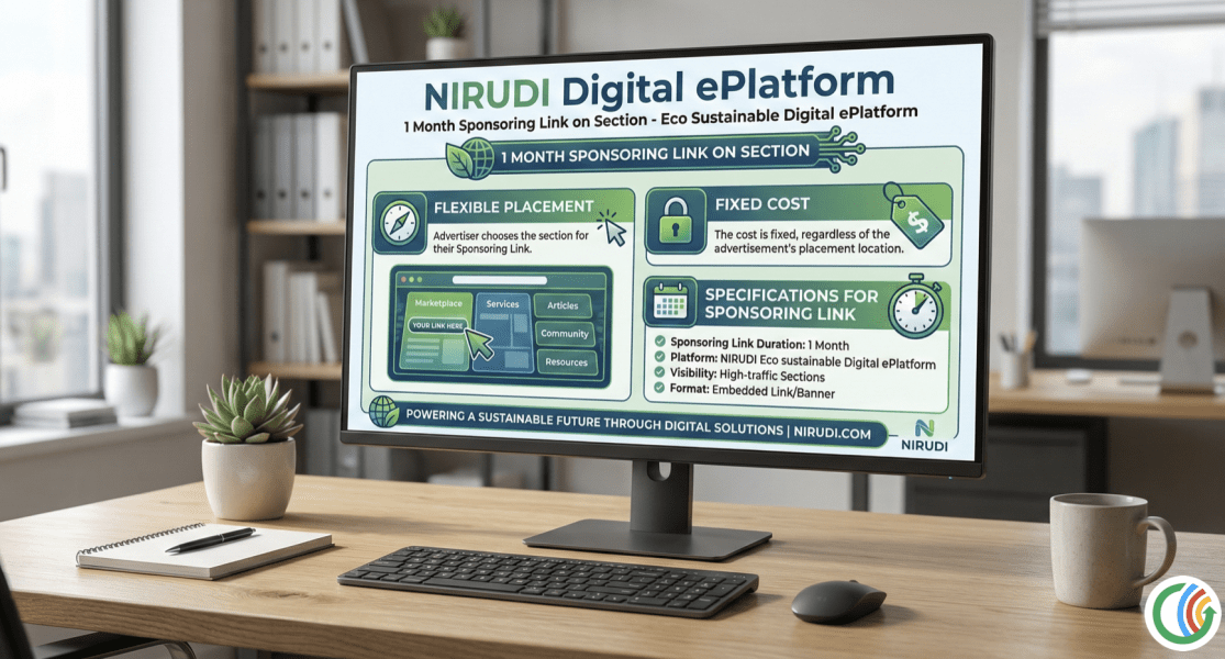 1 Month Sponsoring Link on Section - NIRUDI Digital ePlatform