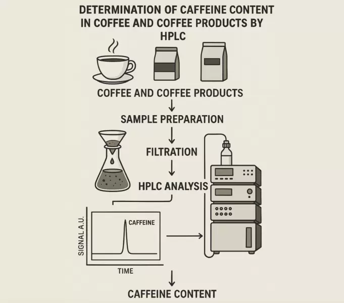 Determination of Caffeine Content in Coffee and Coffee Products by HPLC