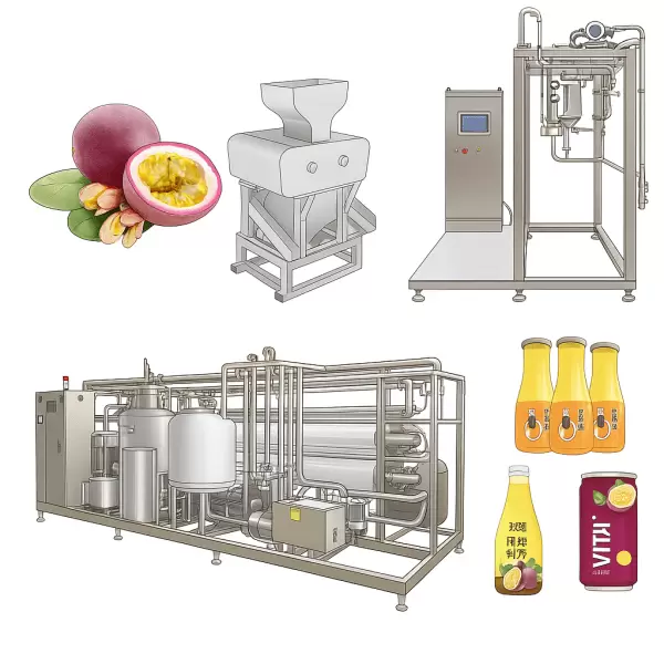 Passion Fruit Pulp Juice Production Line
