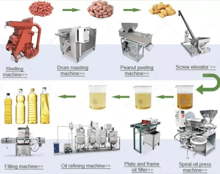 Turnkey Peanut Oil Production Plant Project (1 TPH Capacity)