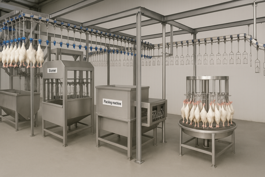 3000pcs/h Automatic Poultry Slaughtering line