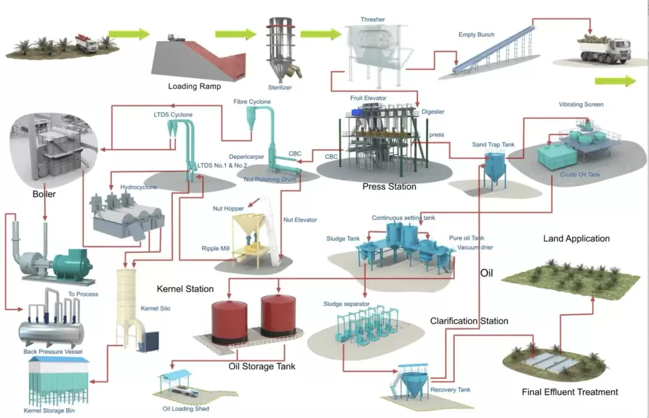 Full Palm production line