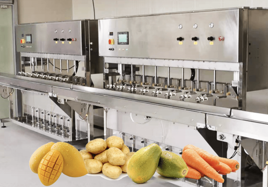 Mango peeling machine