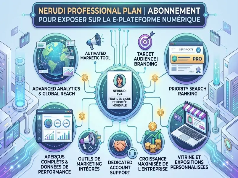 Professional - Plan abonnement pour Exposer au ePlatforme numérique NIRUDI.