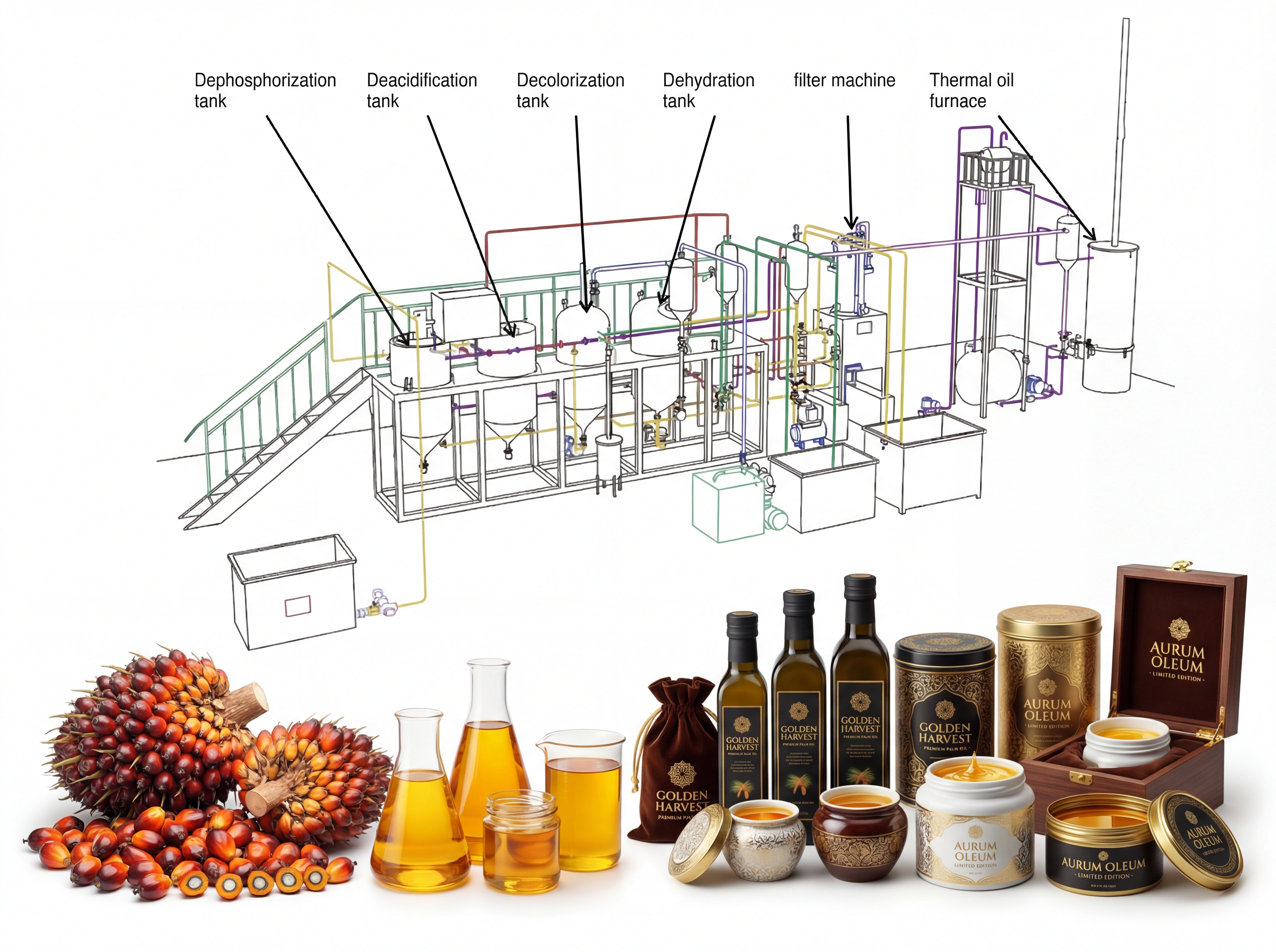 500L/D Turnkey Edible Oil Refinery