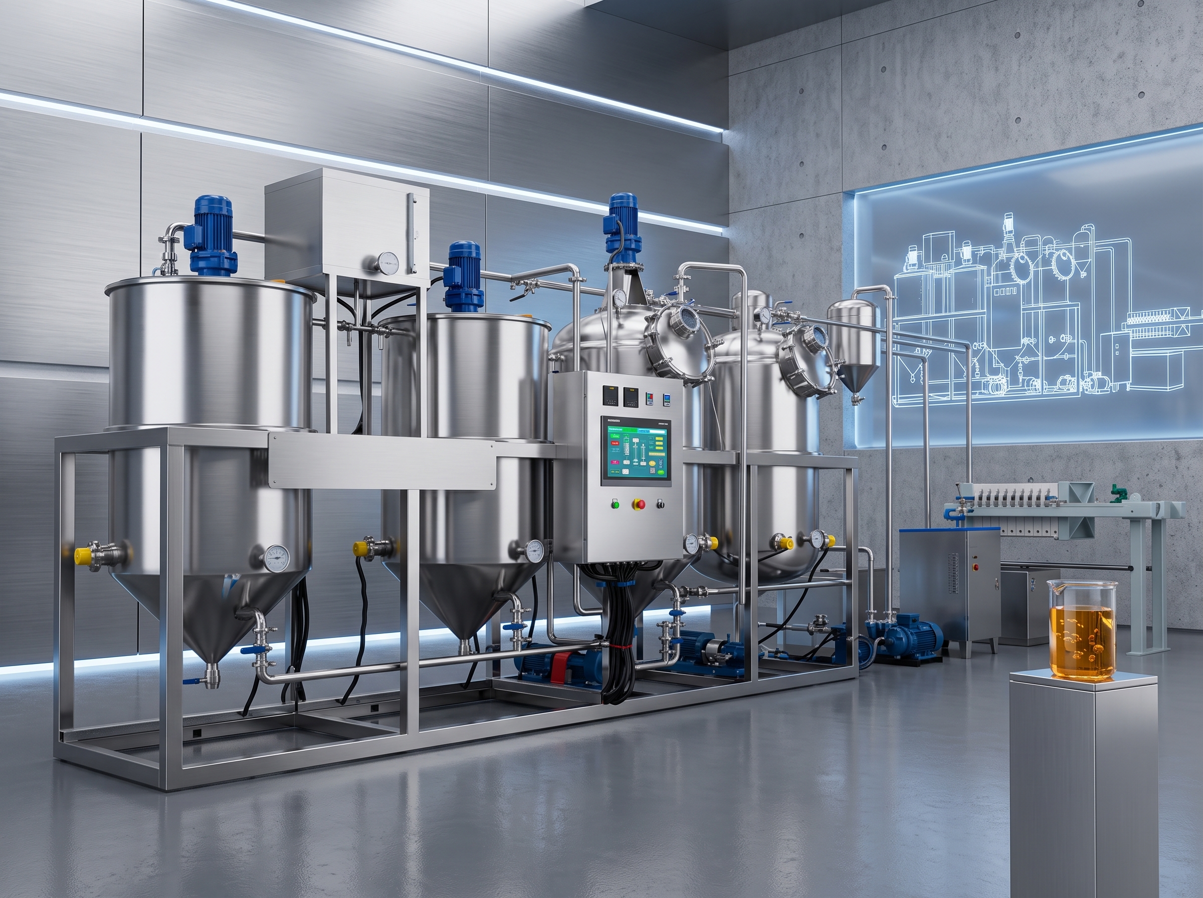 Small Turnkey Edible Oil Refinery