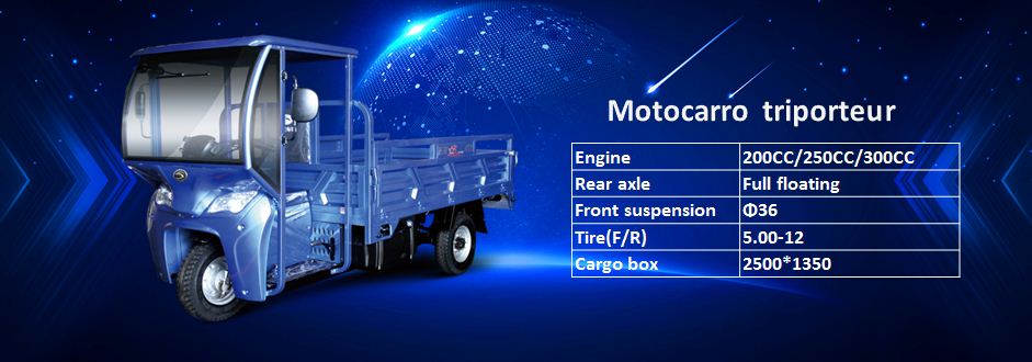 Motocarro triporteur carguero-Weichai lovol 300CC