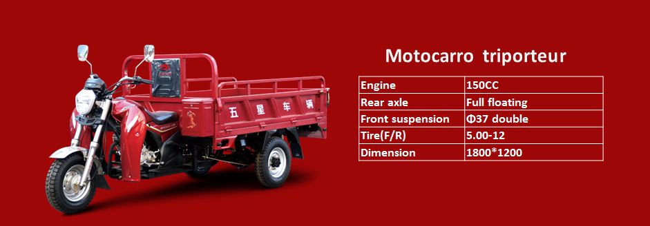 Motocarro triporteur carguero-Weichai lovol 150CC
