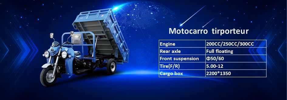 Motocarro triporteur carguero-Weichai lovol 200CC