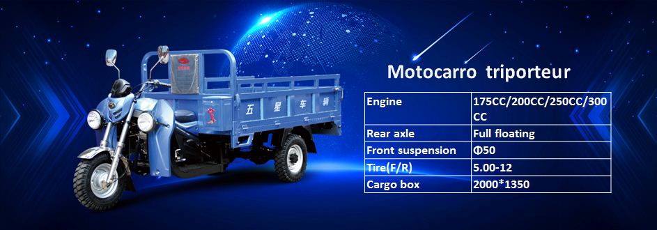 Motocarro triporteur carguero-Weichai lovol 200CC