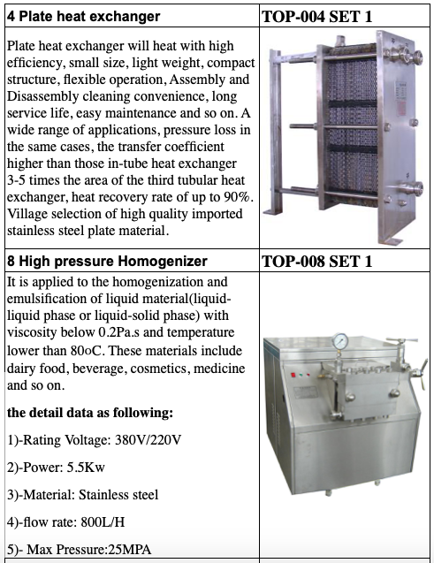  Pasteurized Milk And Yogourt Production Line 