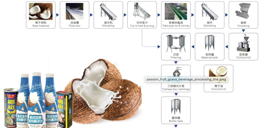 Coconut Water Milk Processing Line