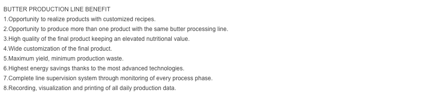 Cheese Processing Line