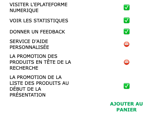 Enterprise - Plan abonnement pour Exposer au ePlatforme numérique NIRUDI.