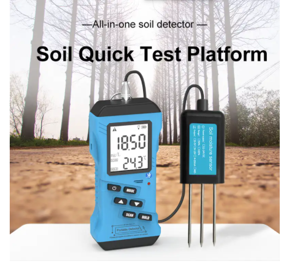 Economic Version Soil PH EC NPK EC Temperature and Moisture Monitoring Sensor with Handheld Platform