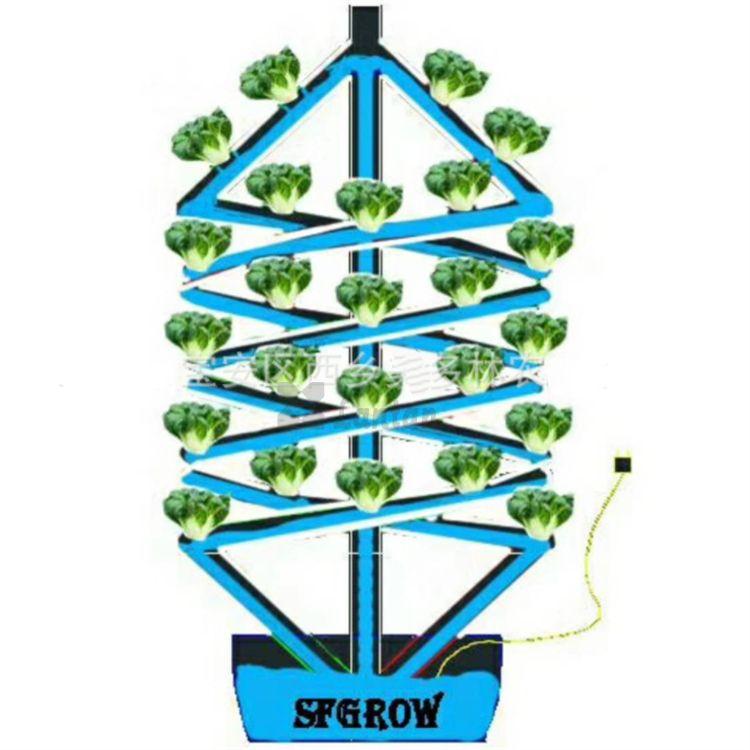 Hydroponic vertical spiral tower 5