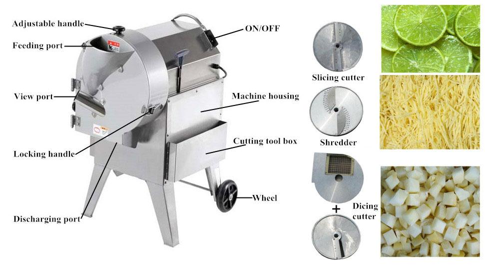 Bulbous Vegetable Cutting Machine 2