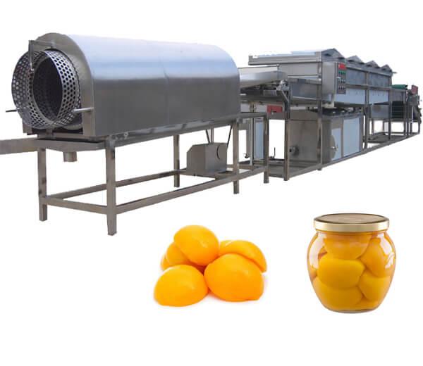 Peeled Peach Halves Processing Line 1