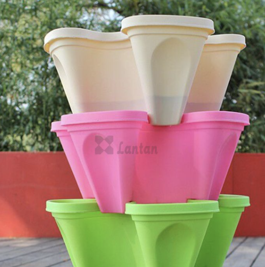 Big Four Petals Stacking Flower Pots 2