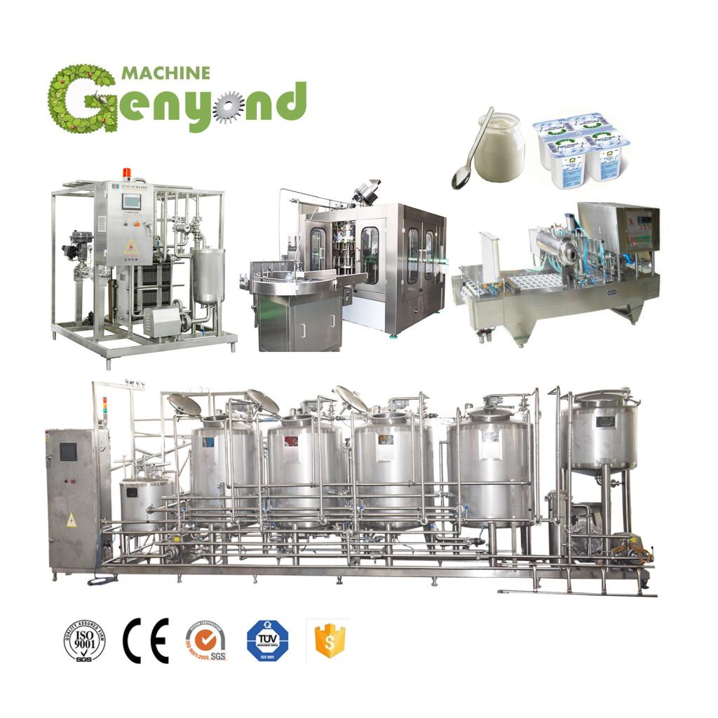 Automatic industrial yogurt processing line 1