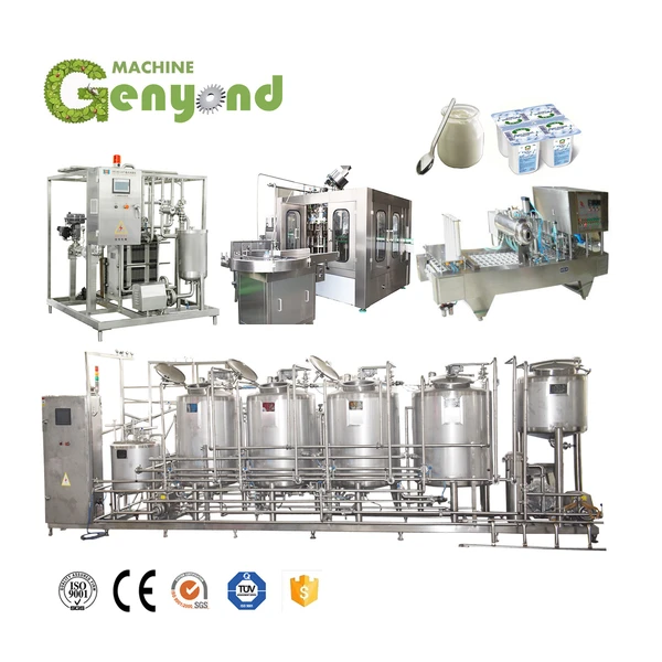 Automatic industrial yogurt processing line 6