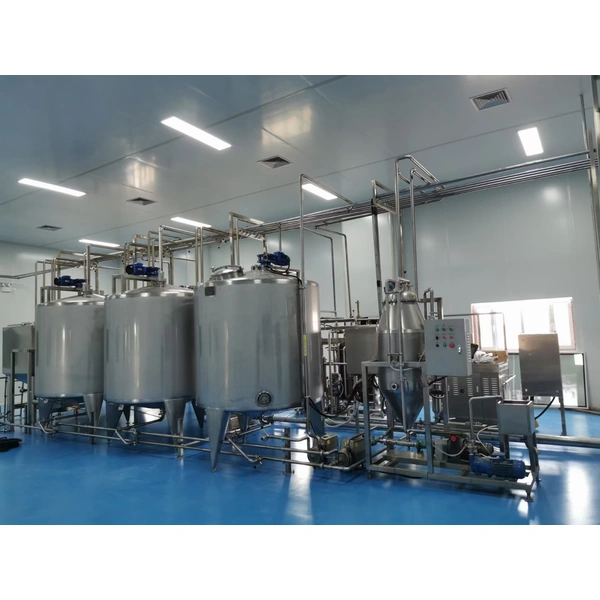 Automatic industrial yogurt processing line 4