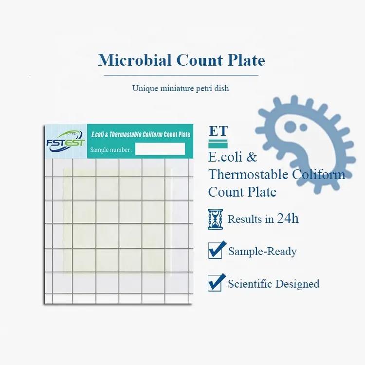 FSTest E.coli and Thermostable Coliform Count Plate Food Contamination Test Lab Supplies 5
