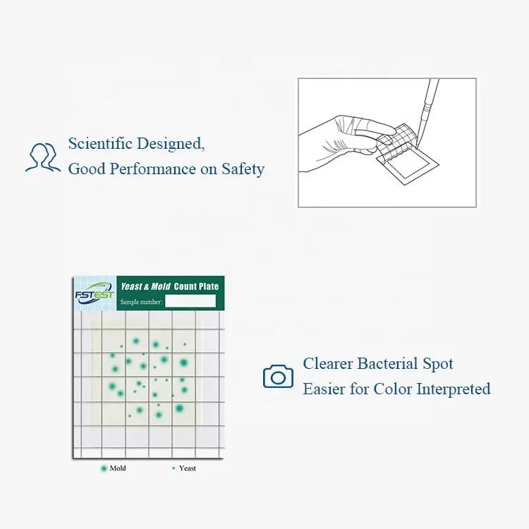 FSTest Rapid Yeast and Mold Prepared Media Plate Foodborne Pathogens Assay 2