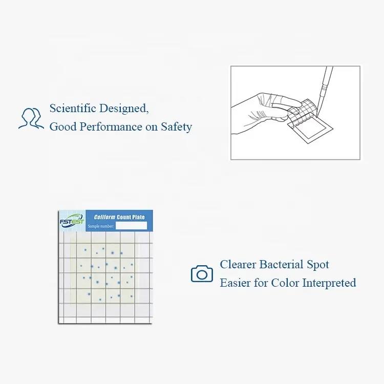 FSTest Prepared media Plate Coliform Rapid Confirm Food Contamination Test 1