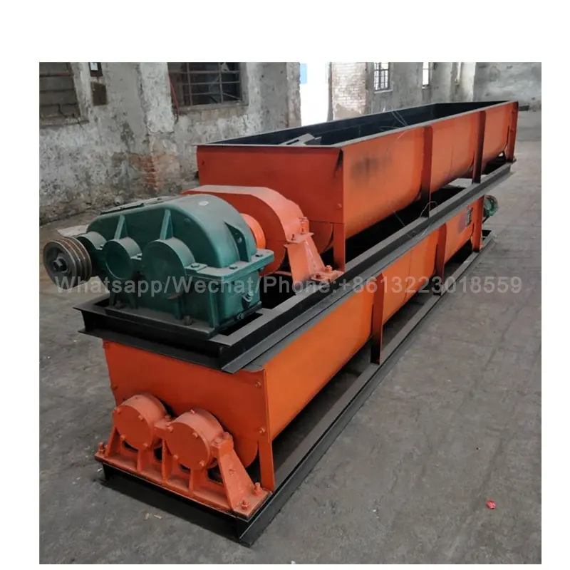 Pugmill clay double shaft mixer -  horizontal concrete industrial mixer