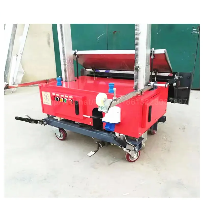 Automatic building wall cement plaster spray tool direct to wall plasting painting machine