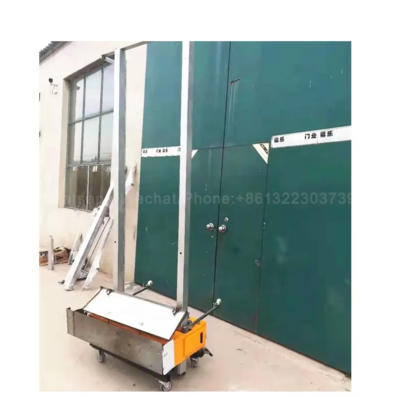Automatic building wall cement plaster spray tool direct to wall plasting painting machine