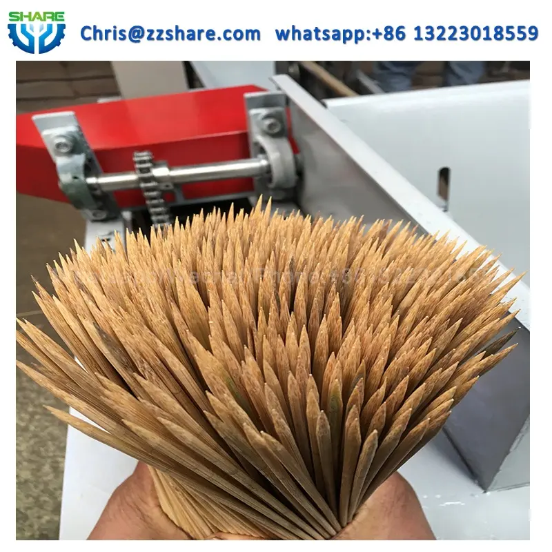 Machine wooden stick for food bbq making machine