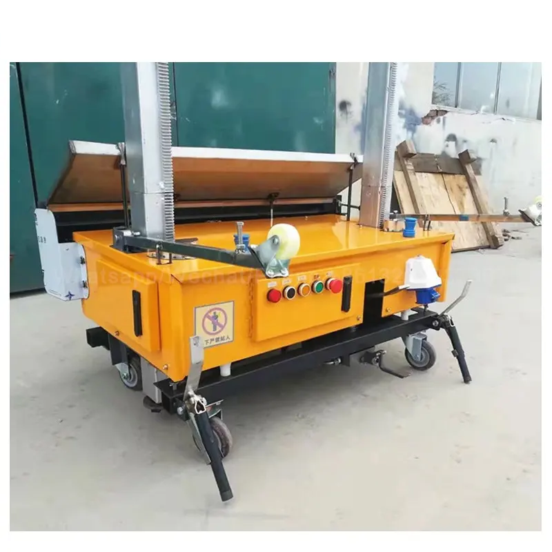 Automatic building wall cement plaster spray tool direct to wall plasting painting machine
