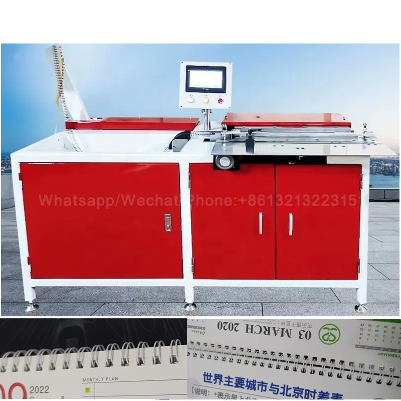 Book binder machine - calendar spiral book binding machine