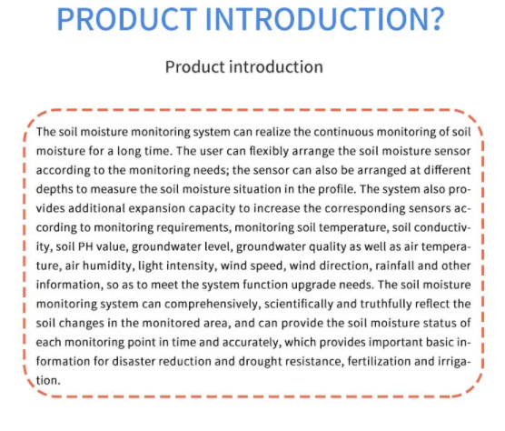 Soil monitoring system 11