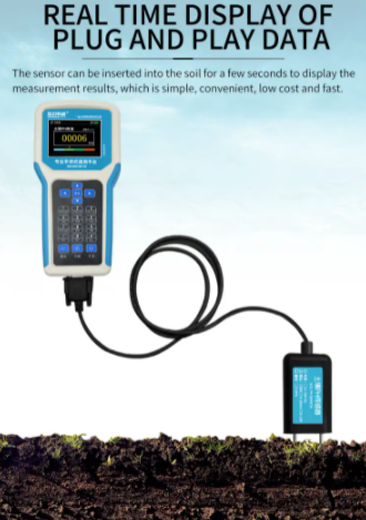 Portable Soil Detector / Soil Analyzer / Soil Moisture NPK Temperature Detector tester Sensor with display 15