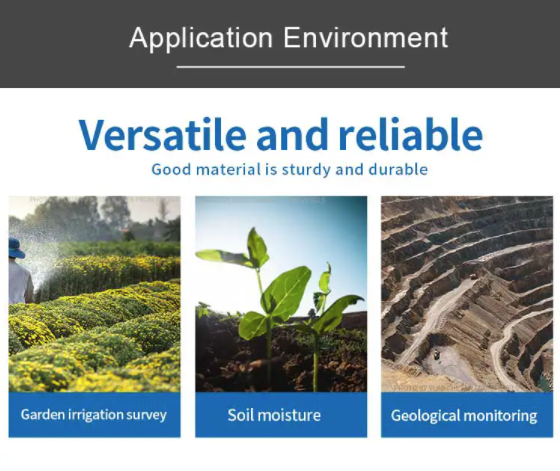 Soil detector, soil moisture monitoring, soil probe 12