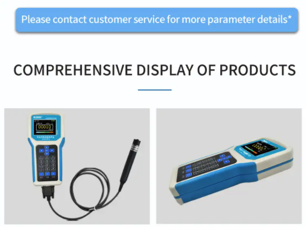 Portable Water Quality Monitor Water Quality Tester Water Quality Parameter Quick Tester Large screen display 1