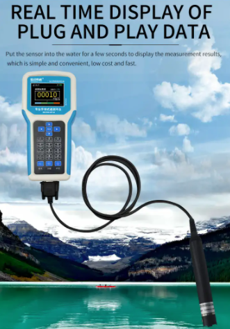 Portable Water Quality Monitor Water Quality Tester Water Quality Parameter Quick Tester Large screen display 16