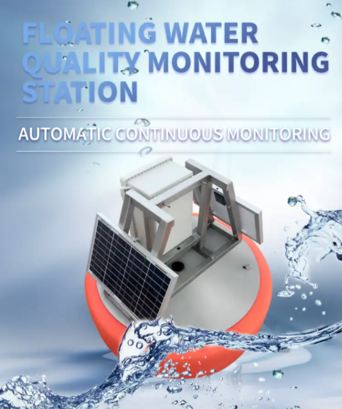 Floating water quality monitoring system, remote monitoring of PH, dissolved oxygen, turbidity etc.